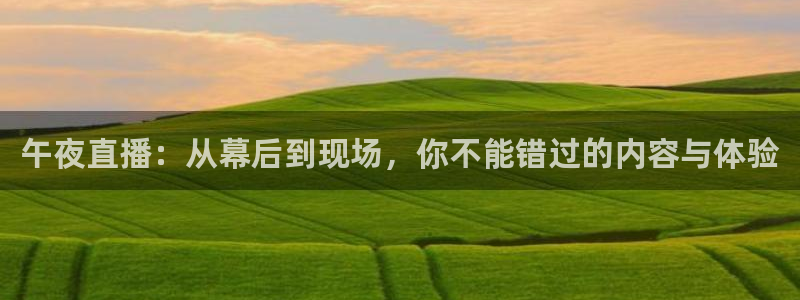 说球帝足球直播在线观看免费：午夜直播：从幕后到现场，你不能错过的内容与体验